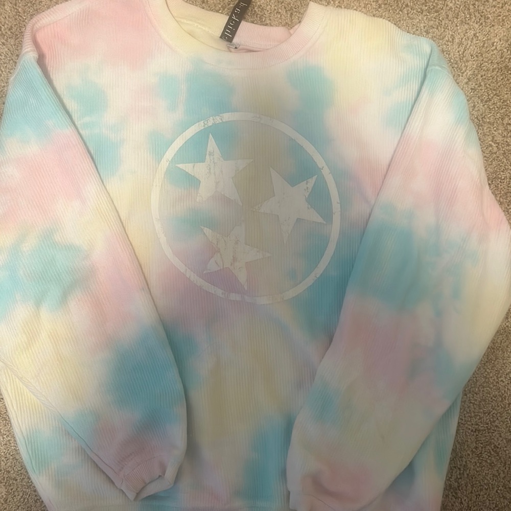 Large  Tennessee tie-dye crew neck